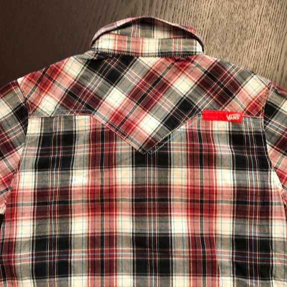 Like new Vans Plaid Boys Shirt Size Small - Picture 6 of 6